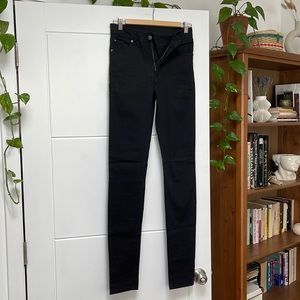NWOT Cheap Monday second skin stretch denim in black